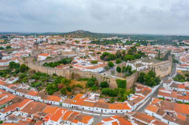 Portekiz 'in Panorama kenti Serpa.