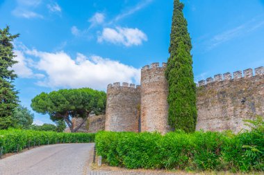 Portekiz, Vila Vicosa 'daki şato manzarası.