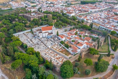 Portekiz, Vila Vicosa 'daki şato manzarası.
