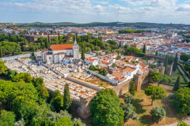 Portekiz, Vila Vicosa 'daki şato manzarası.