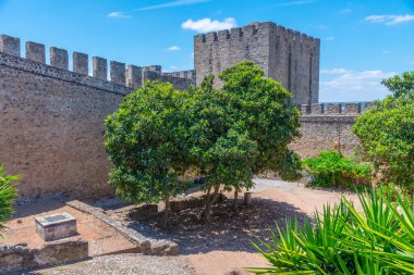 Portekiz, Elvas 'taki şato manzarası.