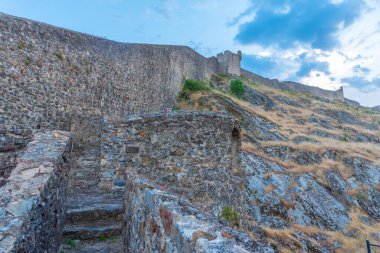 Portekiz köyü Marvao 'daki şatonun manzarası.
