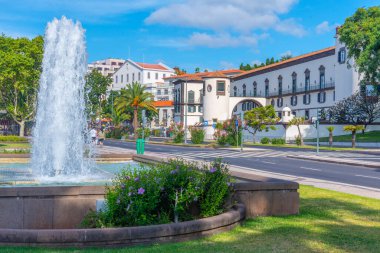 Palacio de Sao Lourenco Portekiz 'in Funchal kasabasında..