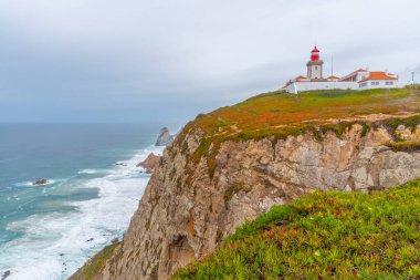 Portekiz Cabo da Roca deniz feneri.