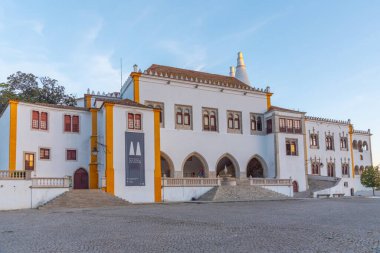 Portekiz, Sintra 'daki ulusal sarayın manzarası.