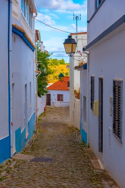 Rue Étroite Dans Vieille Partie Alte Portugaise — Photo