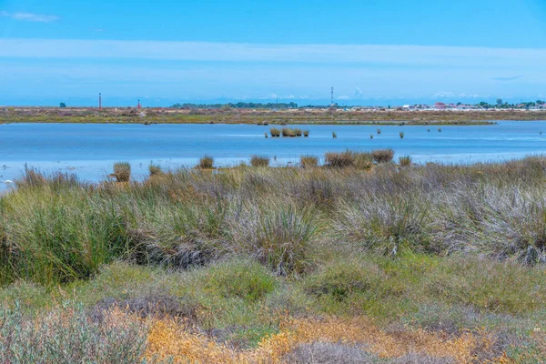 Portekiz 'deki Ria Formosa doğal parkının manzarası.