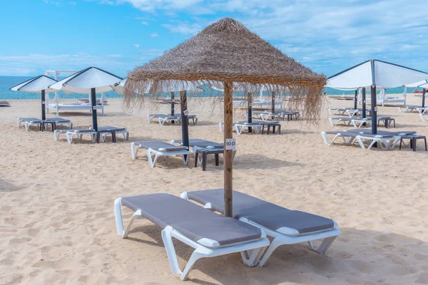 Portekiz 'deki Ilha de Tavira' da güneşlik..