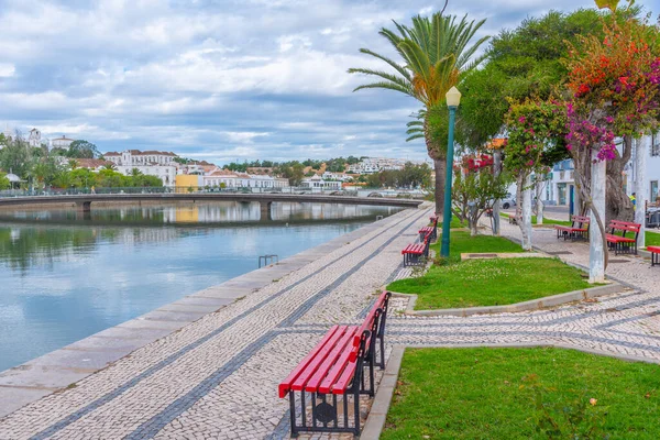 Casas Beira Rio Gilao Tavira Portugal — Fotografia de Stock