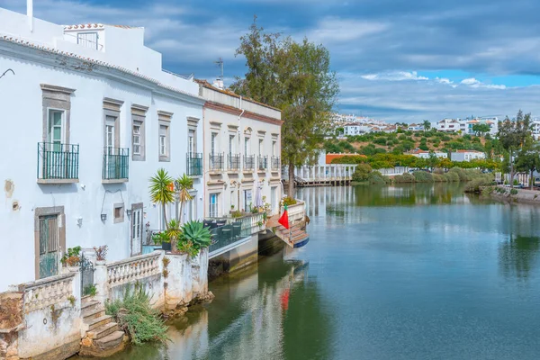 Houses Riverside Gilao River Tavira Portugal — 스톡 사진