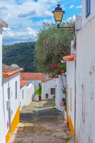 Smal Gata Portugisiska Staden Mertola — Stockfoto