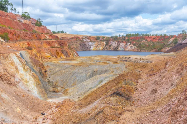 Water pit in Minas de Sao Domingos in Portugal.