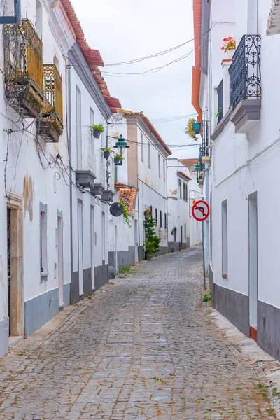 Στενός Δρόμος Στην Πορτογαλική Πόλη Serpa — Φωτογραφία Αρχείου