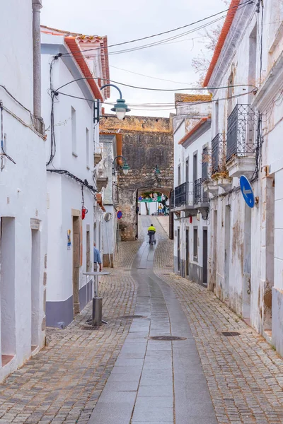 Rue Étroite Dans Ville Portugaise Serpa — Photo