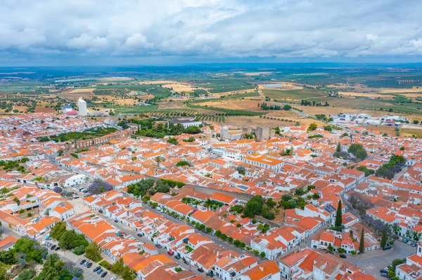 Portekiz 'in Panorama kenti Serpa.