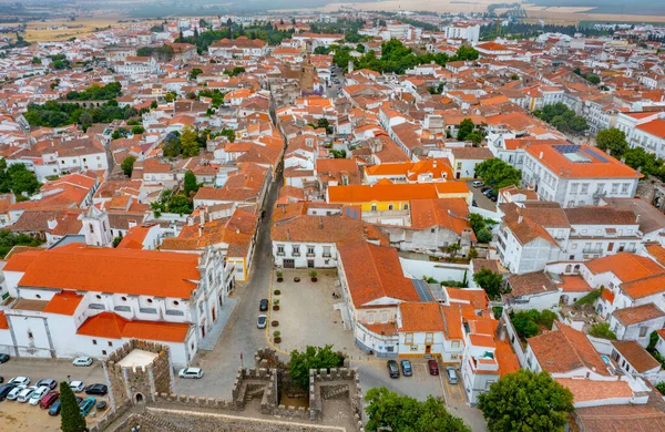 Άποψη Του Καθεδρικού Ναού Στην Πορτογαλική Πόλη Beja — Φωτογραφία Αρχείου