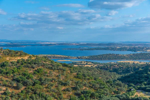 Vista Aérea Del Lago Alqueva Portugal —  Fotos de Stock