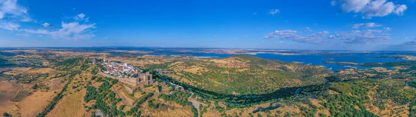 葡萄牙Monsaraz镇的空中景观 — 图库照片
