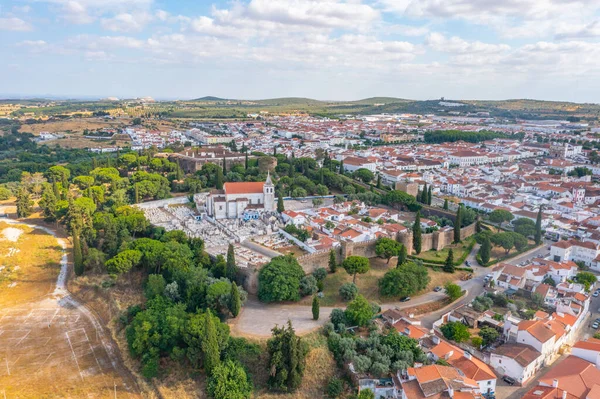 Portekiz, Vila Vicosa 'daki şato manzarası.