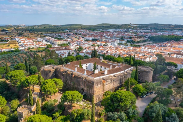 Portekiz, Vila Vicosa 'daki şato manzarası.