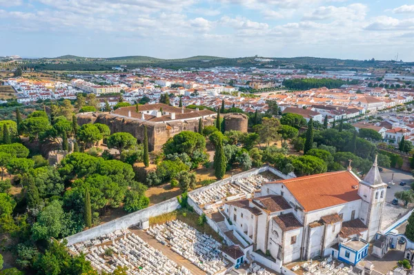 Portekiz, Vila Vicosa 'daki şato manzarası.