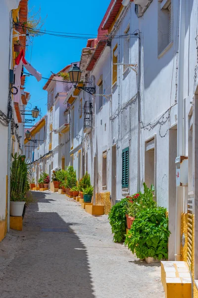 Portekiz 'in Elvas şehrinde dar bir sokak..