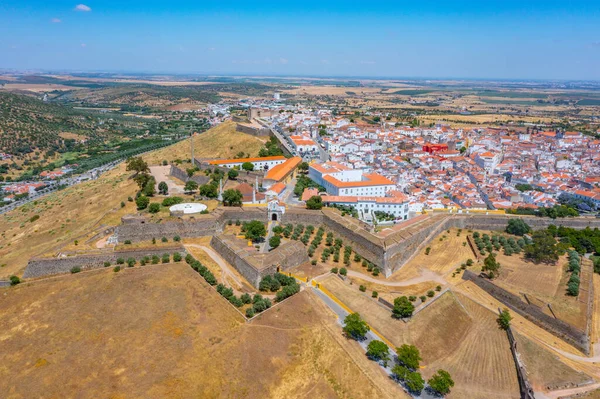 Πανόραμα Της Πορτογαλικής Πόλης Elvas Από Φρούριο Της Αγίας Λουζίας — Φωτογραφία Αρχείου