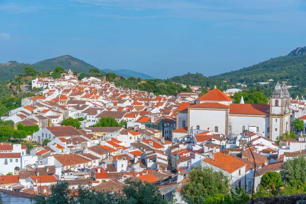 Αεροφωτογραφία Της Πορτογαλικής Πόλης Castelo Vide — Φωτογραφία Αρχείου