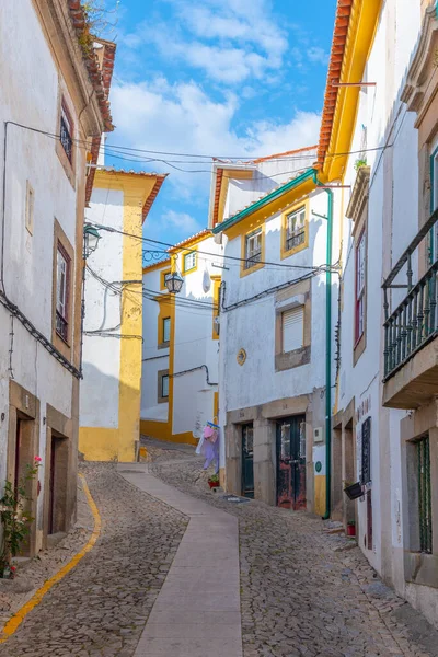 Στενή Οδός Στην Παλιά Πόλη Στο Πορτογαλικό Χωριό Castelo Vide — Φωτογραφία Αρχείου