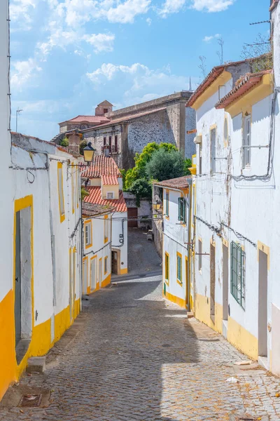 Στενή Οδός Στην Πορτογαλική Πόλη Portalegre — Φωτογραφία Αρχείου