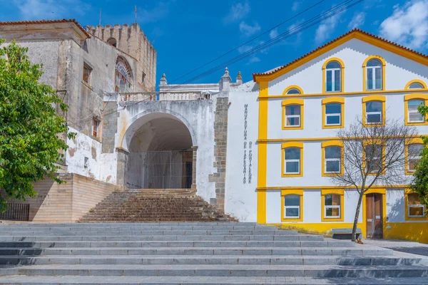 Strada Stretta Nella Città Portoghese Portalegre — Foto Stock