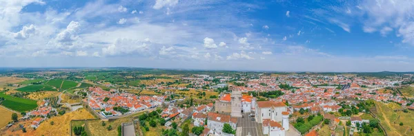 Aerial View Old Part Portuguese Town Estremoz — ストック写真