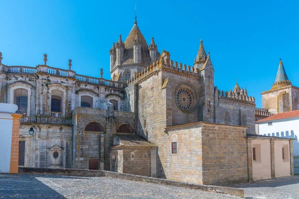Vista Catedral Ciudad Portuguesa Evora — Foto de Stock