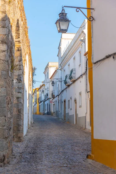 Rue Étroite Dans Ville Portugaise Evora — Photo