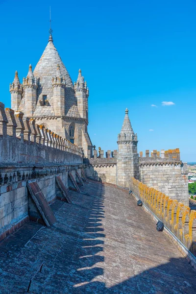 Utsikt Över Katedralen Portugisiska Staden Evora — Stockfoto