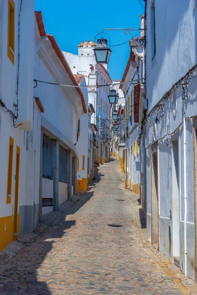 Rue Étroite Dans Ville Portugaise Evora — Photo