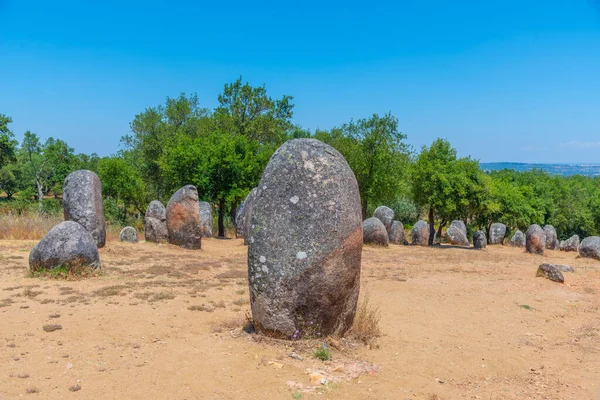 Cromeleque Dos Almendres Bij Portugese Stad Evora — Stockfoto