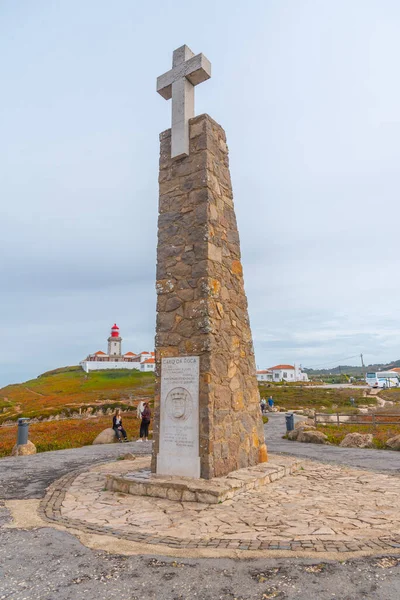 stock image Cabo da Roca lighthouse in Portugal.