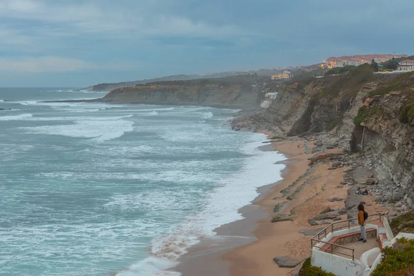 Plaża Sao Sebastiao Ericeira Portugalia — Zdjęcie stockowe