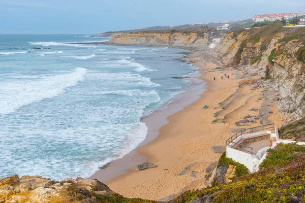 Pláž Sao Sebastiao Ericeiře Portugalsko — Stock fotografie
