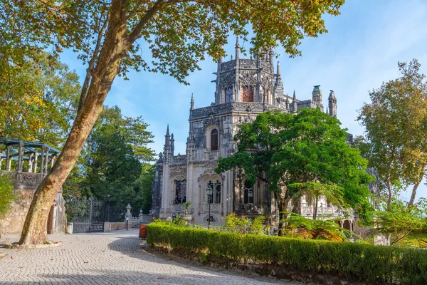 Główny Dom Pałacu Quinta Regaleira Sintra Portugalia — Zdjęcie stockowe