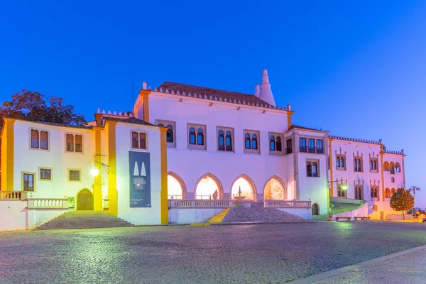 Zonsopgang Het Nationaal Paleis Sintra Portugal — Stockfoto