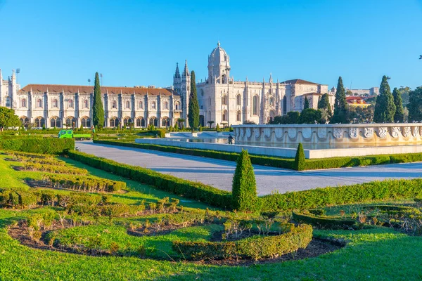 View Mosteiro Dos Jeronimos Praca Imperio Belem Lisszabon Portugália — Stock Fotó