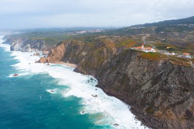 Portekiz Cabo da Roca deniz feneri.