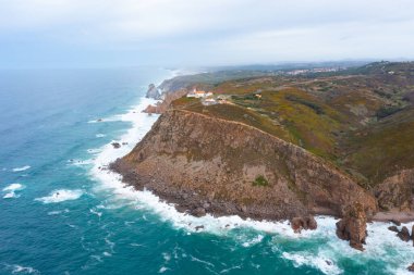 Portekiz Cabo da Roca deniz feneri.