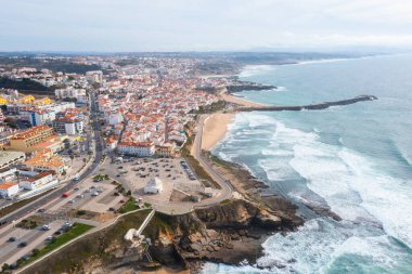Ericeira, Portekiz 'in hava manzarası.
