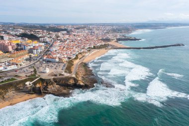 Ericeira, Portekiz 'in hava manzarası.