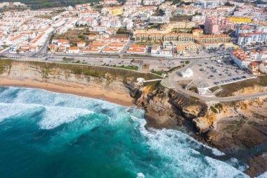 Sao Sebastiao Plajı Ericeira, Portekiz.