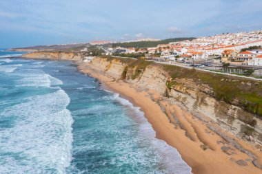 Sao Sebastiao Plajı Ericeira, Portekiz.