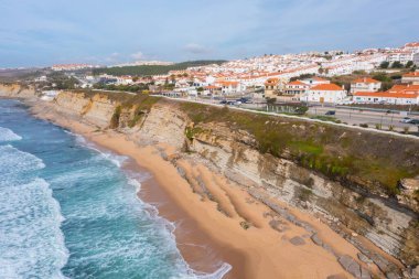 Sao Sebastiao Plajı Ericeira, Portekiz.